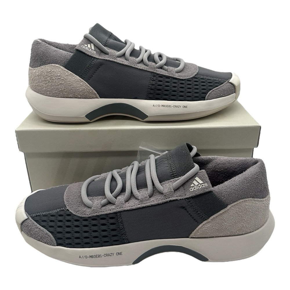 Adidas Crazy 1 ADV A D Gilbert ArenasShoes‎ Men Sz 8 Grey/White Sneaker CQ1868